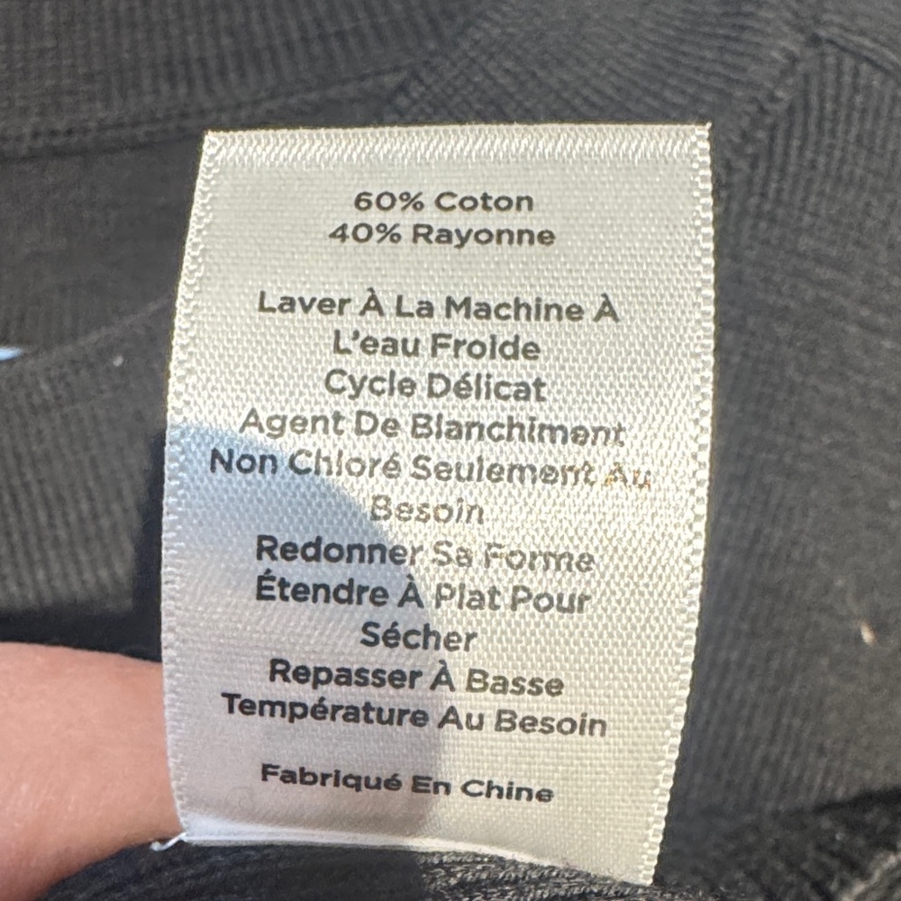 Talbots Black Button-Shoulder Top - Picture 4 of 5